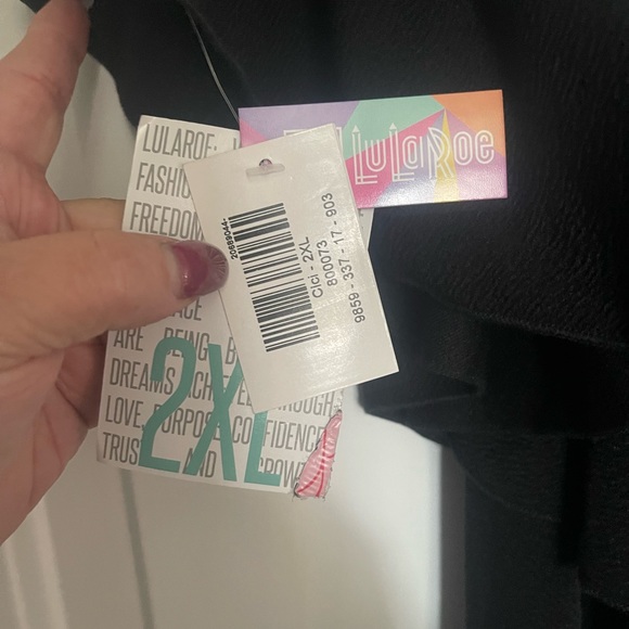 LuLaRoe CiCi Dress Black.NWT - Picture 4 of 5